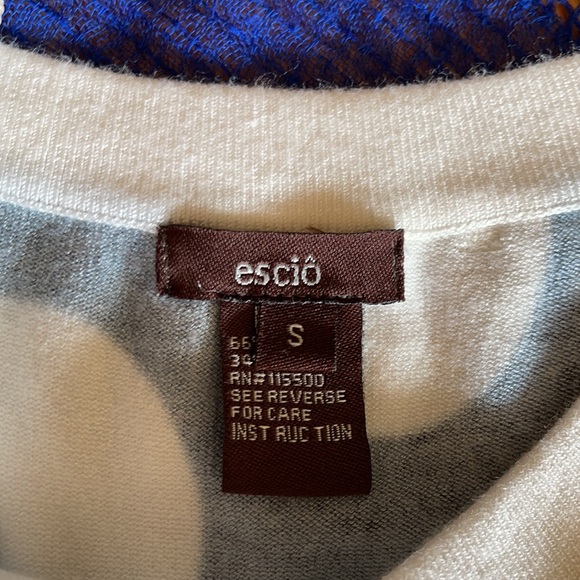 🌺 ESCIO - Navy & White; Flattering Polka Dot Short Dress in Misses Size Small! - Picture 6 of 11